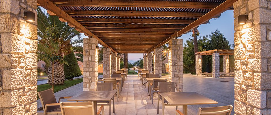 Εξωτερικός χώρος Horison beach resort Κως Φωτισμός